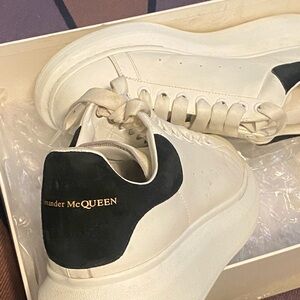 Alexander McQueen White and Black Sneakers